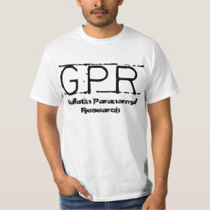 T-shirt Branco do logotipo de GPR