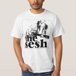 T-shirt "Branco do logotipo do sesh" dos homens