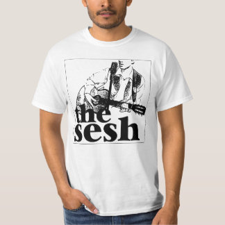 T-shirt "Branco do logotipo do sesh" dos homens