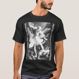 T-shirt Branco do paramilitar de St Michael