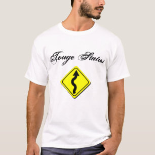 T-shirt Branco do Tshirt da tração do estado de Touge