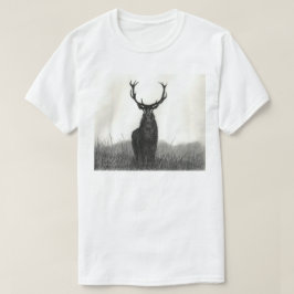 T-shirt branco dos homens da arte corajosa do