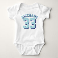 Branco e Aqua Bebê | Design de Sports Jersey