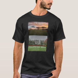 T-shirt branco-house, Serengeti, Sunset_Mbalageti, o Home