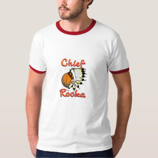 T-shirt branco/vermelho de Rocka principal da