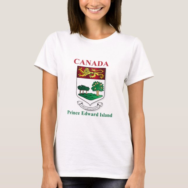T-shirt brasão da Ilha do Príncipe Eduardo (Frente)