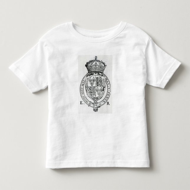 T-shirt Brasão da rainha Elizabeth mim (Frente)