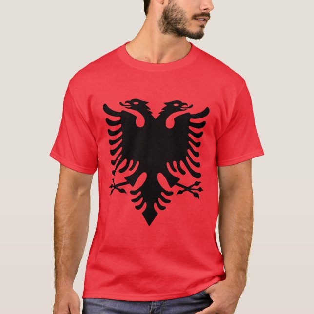 T-shirt Brasão de Albânia (Frente)