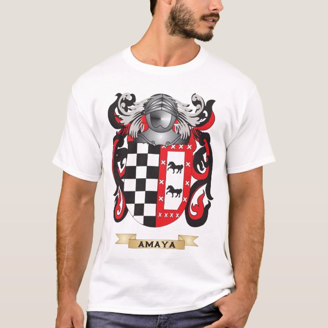 T-shirt Brasão de Amaya (crista da família) (Frente)