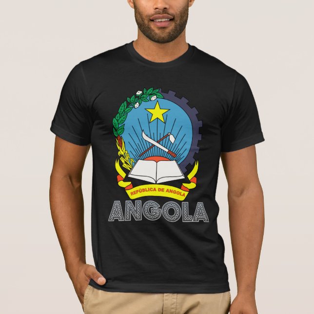 T-shirt Brasão de Angola (Frente)