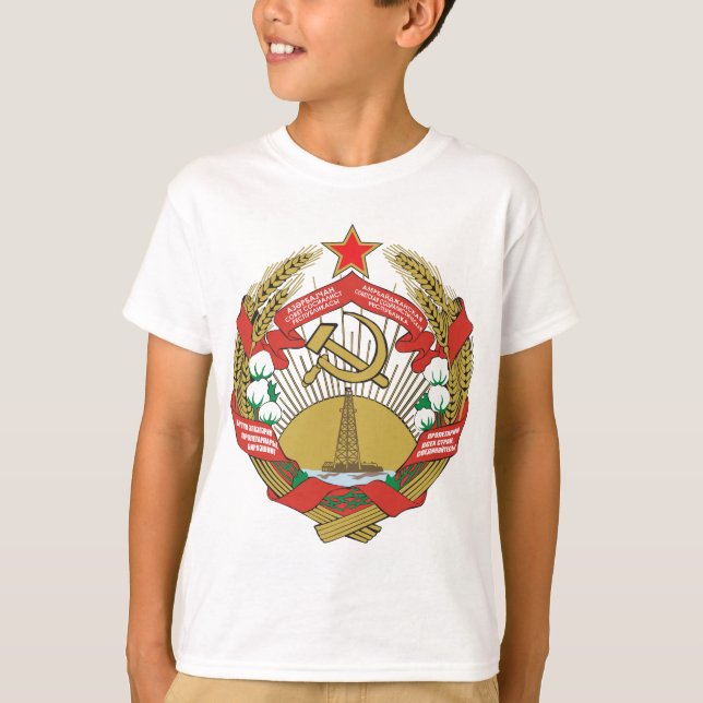 T-shirt Brasão de Azerbaijan SSR (Frente)