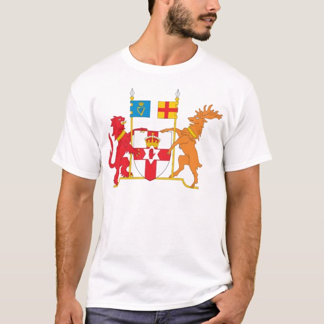 T-shirt Brasão de Irlanda do Norte (Frente)