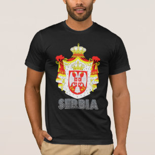 T-shirt Brasão de Serbia