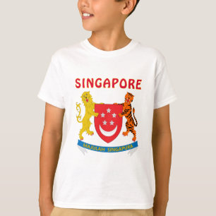 T-shirt Brasão de SINGAPORE