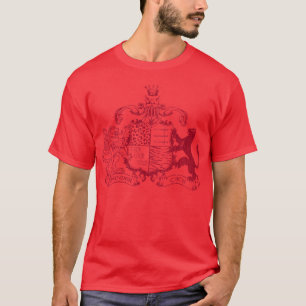 T-shirt brasão dos T-gatos - vermelho