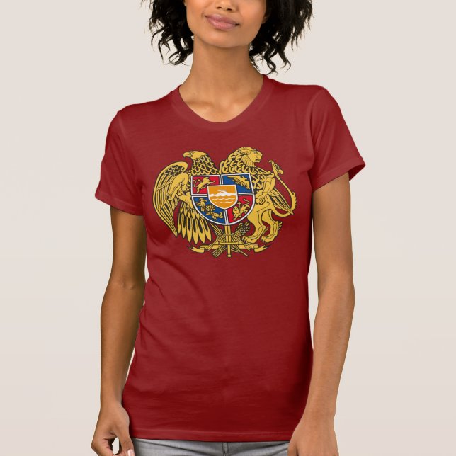 T-shirt Brasão Republic Armenia Arménia mulheres Shirt (Frente)