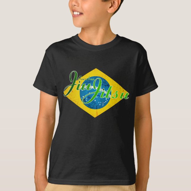 T-shirt Brasileiro Jiu Jitsu - design icónico (Frente)