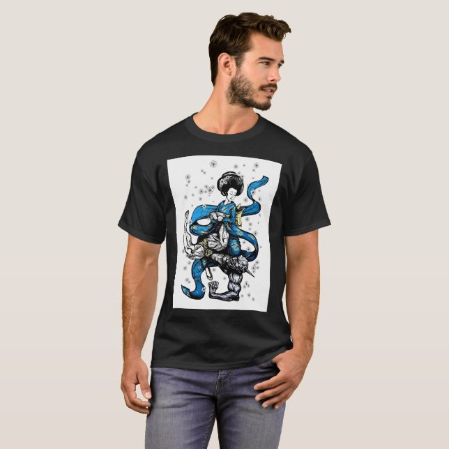 T-shirt brasileiros do jitsu do jiu (Frente Completa)