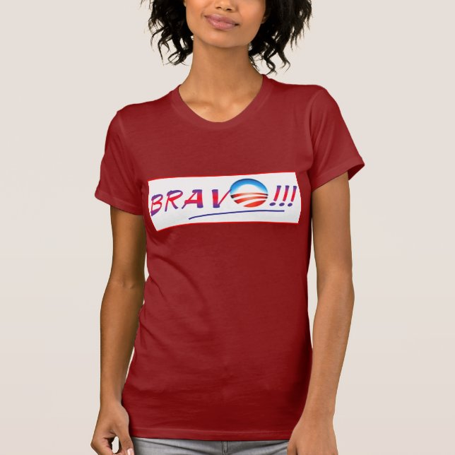 T-shirt Bravo, Obama (Frente)
