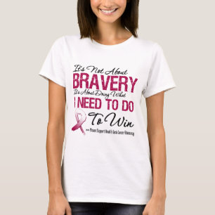T-shirt Bravura principal do cancer do pescoço