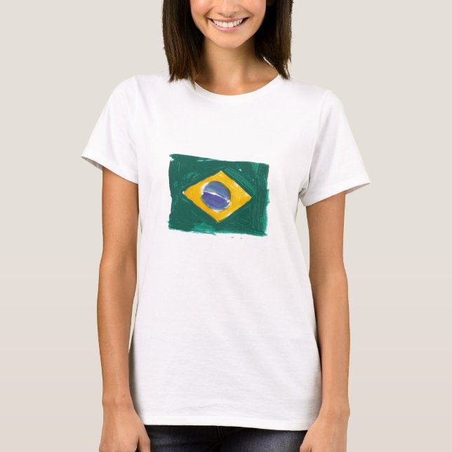 T-shirt Brazilian flag (Frente)