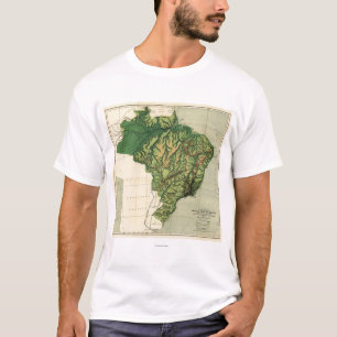 T-shirt BrazilPhysical MapBrazil panorâmico