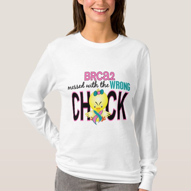 T-shirt BRCA2 sujado com pintinho errado (Frente)