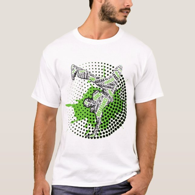 T-shirt Breakdance Um-Entregou o gelo (Frente)