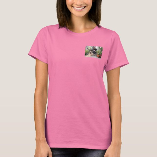 T-shirt Briard Dog com Gazebo (Frente)