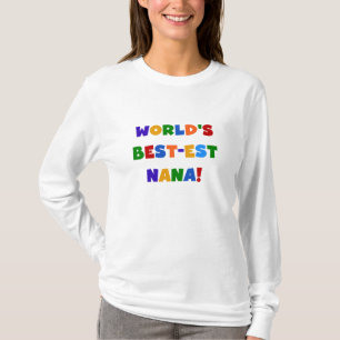 T-shirt brilhantes das cores do Melhor-est Nana do