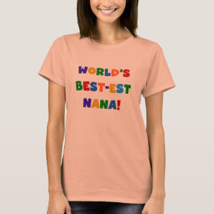 T-shirt brilhantes das cores do Melhor-est Nana do