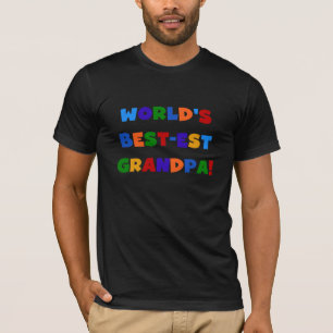 T-shirt brilhantes das cores do vovô do Melhor-est