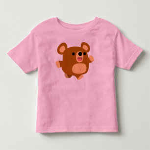T-shirt brincalhão das crianças do urso dos