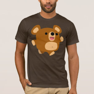 T-shirt brincalhão do urso dos desenhos animados