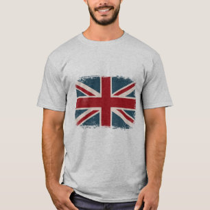 T-SHIRT BRITÂNICO AFLIGIDO DA BANDEIRA DE UNION