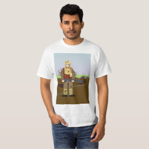 T-shirt britânico do artilheiro de 2# Lewis