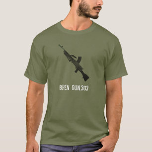 T-shirt British Bren Gun.303.Army Tee