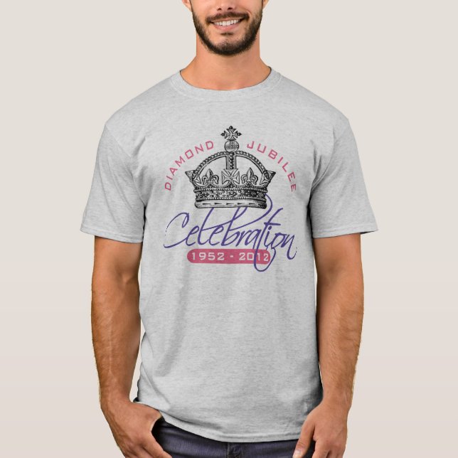 T-shirt British Diamond Jubilee - Royal Souvenir (Frente)