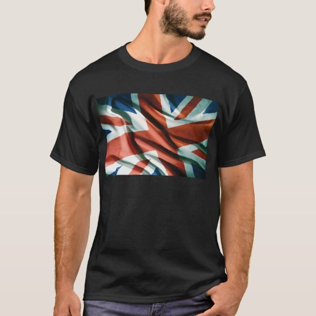 T-shirt British Flag Pop Art (Frente)