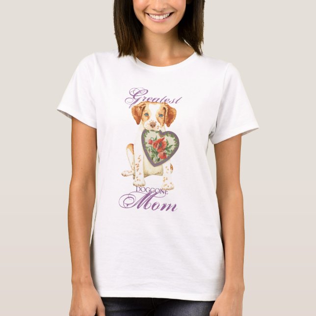 T-shirt Brittany Heart Mãe (Frente)