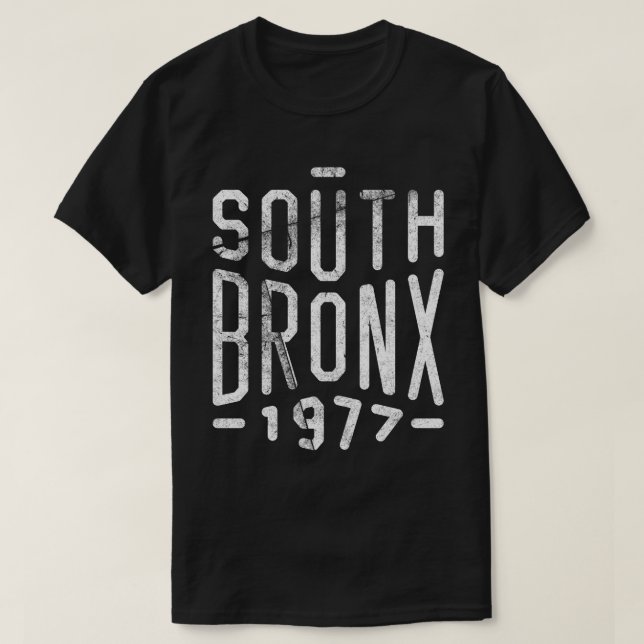 T-shirt Bronx sul 1977 (Frente do Design)