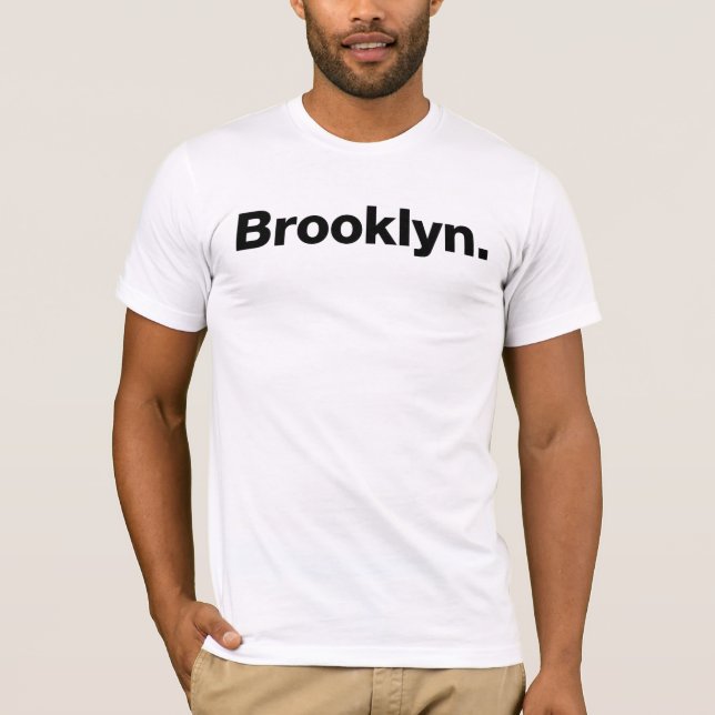 T-shirt Brooklyn (preto) (Frente)