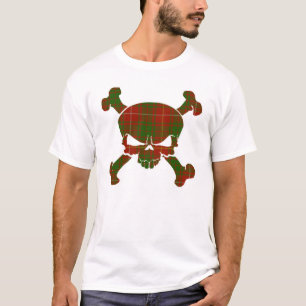 T-shirt Bruce Tartan Skull Sem Banner