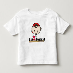 T-shirt Brunette Baseball 5 Birthday
