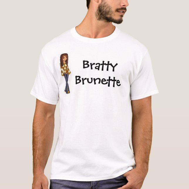 T-shirt brunette malcriado (Frente)