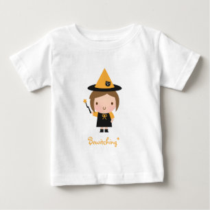 T-shirt Bruxa Menina Fofa, Halloween Encantador