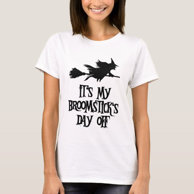 T-shirt Bruxa Voadora de Halloween (Frente)