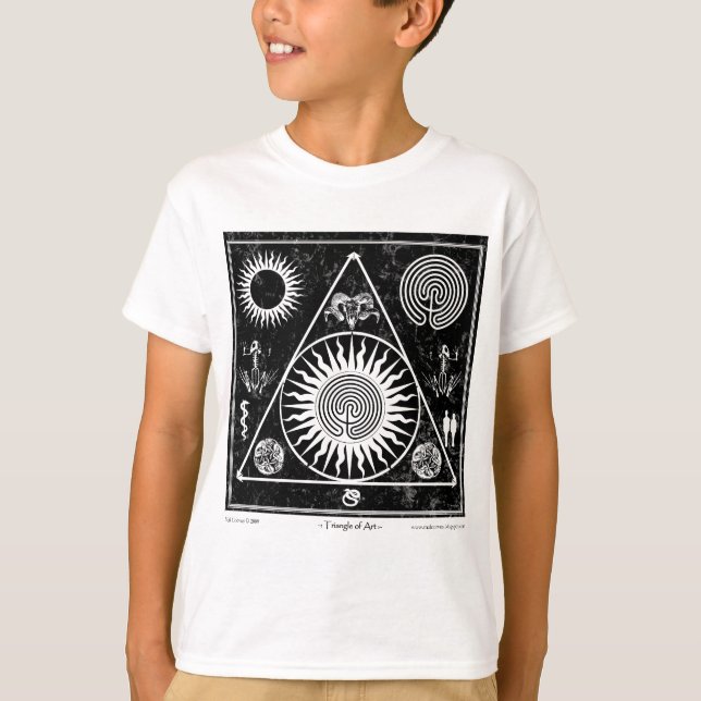 T-shirt Bruxaria: Um Triângulo da Arte nº 4 (Frente)