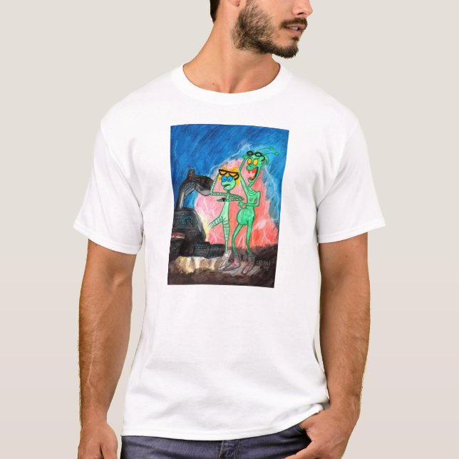 T-shirt BttF: De volta ao Fest do nerd com Zeek & Nurdy (Frente)