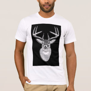T-shirt Buck no veado preto-branco-preto